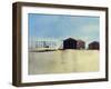 The 1903 'Flyer' and Camp Buildings, Kill Devil Hill, North Carolina, 1903-null-Framed Giclee Print