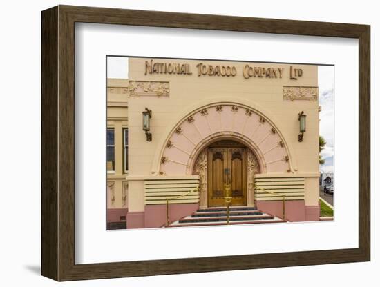 The 1930's Art Deco Style National Tobacco Company Building in Napier-Michael Nolan-Framed Photographic Print