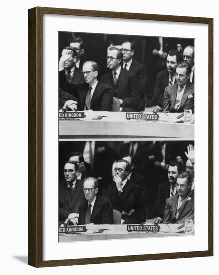 The 1956 Suez Crisis Strains Anglo-American Relations-null-Framed Photo