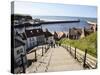 The 199 Steps in Whitby, North Yorkshire, England, United Kingdom, Europe-Mark Sunderland-Stretched Canvas