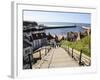 The 199 Steps in Whitby, North Yorkshire, England, United Kingdom, Europe-Mark Sunderland-Framed Photographic Print