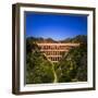 The 19th Century "Puente del Aguila" (Bridge of the Eagle) Aqueduct decorated with a gallery of...-Panoramic Images-Framed Photographic Print