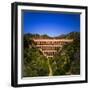 The 19th Century "Puente del Aguila" (Bridge of the Eagle) Aqueduct decorated with a gallery of...-Panoramic Images-Framed Photographic Print