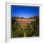 The 19th Century "Puente del Aguila" (Bridge of the Eagle) Aqueduct decorated with a gallery of...-Panoramic Images-Framed Photographic Print