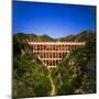 The 19th Century "Puente del Aguila" (Bridge of the Eagle) Aqueduct decorated with a gallery of...-Panoramic Images-Mounted Photographic Print