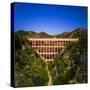 The 19th Century "Puente del Aguila" (Bridge of the Eagle) Aqueduct decorated with a gallery of...-Panoramic Images-Stretched Canvas