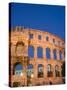 The 1st Century Roman Amphitheatre Bathed in Early Evening Light, Pula, Istria Coast, Croatia-Christian Kober-Stretched Canvas