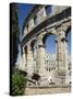 The 1st Century Roman Amphitheatre, Columns and Arched Walls, Pula, Istria, Croatia, Europe-Christian Kober-Stretched Canvas