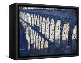 The 1St Century Roman Aqueduct, Segovia, Madrid, Spain, Europe-Christian Kober-Framed Stretched Canvas