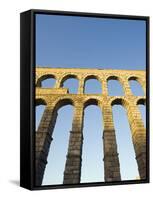 The 1St Century Roman Aqueduct, Segovia, Madrid, Spain, Europe-Christian Kober-Framed Stretched Canvas