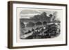 The 1st Middlesex Volunteer Engineers Throwing a Barrel-Pier Bridge over the Serpentine 1867-null-Framed Giclee Print