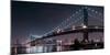 The 2 Lovers under Manhattan Bridge-Fabien Bravin-Mounted Photographic Print