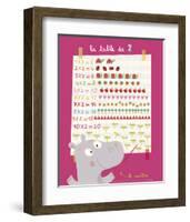 The 2 Times Table-Isabelle Jacque-Framed Art Print