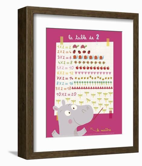 The 2 Times Table-Isabelle Jacque-Framed Art Print