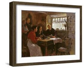 The 22nd January 1901 (Reading the News of the Queen's Death in a Cornish Cottage)-Stanhope Alexander Forbes-Framed Giclee Print