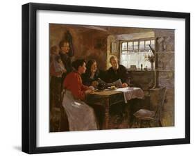 The 22nd January 1901 (Reading the News of the Queen's Death in a Cornish Cottage)-Stanhope Alexander Forbes-Framed Giclee Print