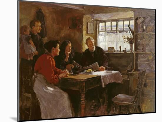 The 22nd January 1901 (Reading the News of the Queen's Death in a Cornish Cottage)-Stanhope Alexander Forbes-Mounted Giclee Print