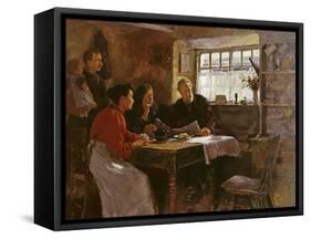 The 22nd January 1901 (Reading the News of the Queen's Death in a Cornish Cottage)-Stanhope Alexander Forbes-Framed Stretched Canvas