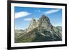 The 2341m limestone peak Pena Foratata, a great landmark in scenic upper Tena Valle, Sallent de Gal-Robert Francis-Framed Photographic Print