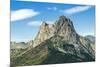 The 2341m limestone peak Pena Foratata, a great landmark in scenic upper Tena Valle, Sallent de Gal-Robert Francis-Mounted Photographic Print