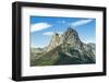 The 2341m limestone peak Pena Foratata, a great landmark in scenic upper Tena Valle, Sallent de Gal-Robert Francis-Framed Photographic Print