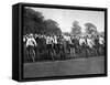 The 24 Hour Bicycle Race at Herne Hill, 1892-null-Framed Stretched Canvas