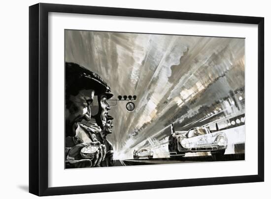 The 24 Hour Le Mans Race-Graham Coton-Framed Giclee Print