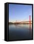 The 25Th April Bridge Over the Tagus River, Lisbon, Portugal, Europe-null-Framed Stretched Canvas