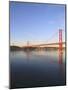 The 25Th April Bridge Over the Tagus River, Lisbon, Portugal, Europe-null-Mounted Photographic Print