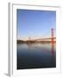 The 25Th April Bridge Over the Tagus River, Lisbon, Portugal, Europe-null-Framed Photographic Print