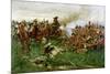 The 28th (1st Gloucestershire Regiment) at Waterloo, 1914-William Barnes Wollen-Mounted Giclee Print