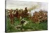 The 28th (1st Gloucestershire Regiment) at Waterloo, 1914-William Barnes Wollen-Stretched Canvas