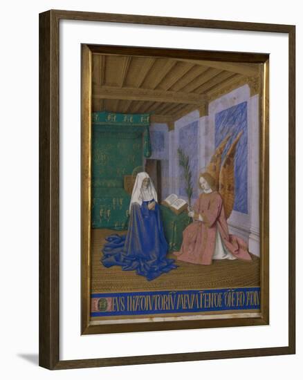 The 2nd Annunciation To Mary-Jean Fouquet-Framed Giclee Print