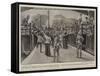 The 2nd Battalion Royal Dublin Fusiliers Leaving Pietermaritzburg for the Front-Walter Stanley Paget-Framed Stretched Canvas