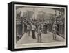 The 2nd Battalion Royal Dublin Fusiliers Leaving Pietermaritzburg for the Front-Walter Stanley Paget-Framed Stretched Canvas