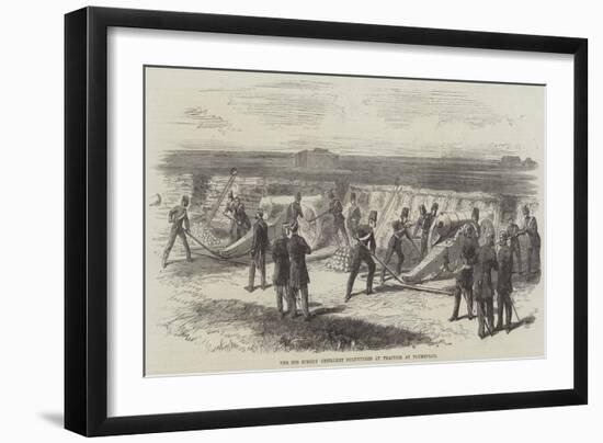 The 2nd Surrey Artillery Volunteers at Practice at Plumstead-null-Framed Giclee Print