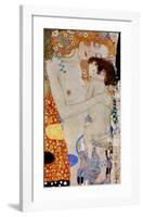 The 3 Ages of Woman (detail)-Gustav Klimt-Framed Giclee Print