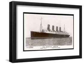 The 31 Ton Mauretania at Southhampton Docks-null-Framed Photographic Print