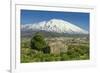 The 3350M Snow-Capped Volcano Mount Etna, Looms over the Maletto Town on its Western Flank, Maletto-Rob Francis-Framed Photographic Print