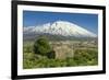 The 3350M Snow-Capped Volcano Mount Etna, Looms over the Maletto Town on its Western Flank, Maletto-Rob Francis-Framed Photographic Print