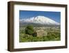 The 3350M Snow-Capped Volcano Mount Etna, Looms over the Maletto Town on its Western Flank, Maletto-Rob Francis-Framed Photographic Print