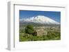 The 3350M Snow-Capped Volcano Mount Etna, Looms over the Maletto Town on its Western Flank, Maletto-Rob Francis-Framed Photographic Print