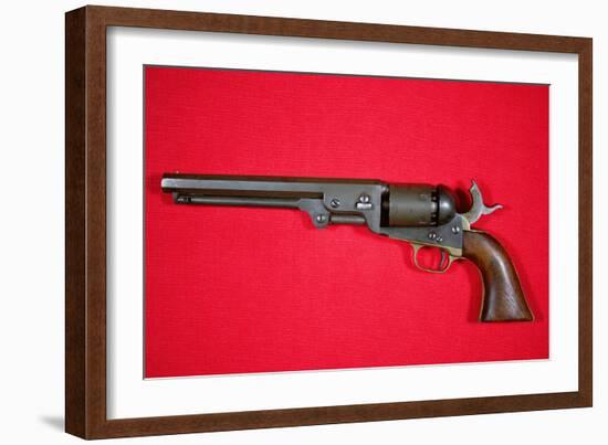 The .36 Calibre Colt Revolver Model Once Owned by Outlaw Jesse James-null-Framed Giclee Print