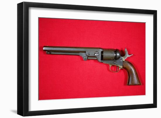 The .36 Calibre Colt Revolver Model Once Owned by Outlaw Jesse James-null-Framed Giclee Print