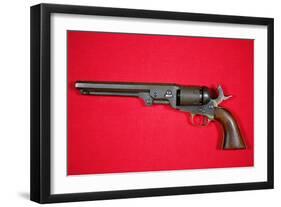 The .36 Calibre Colt Revolver Model Once Owned by Outlaw Jesse James-null-Framed Giclee Print