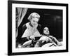 THE 39 STEPS, 1935 directed by ALFRED HITCHCOCK Madeleine Carroll / Robert Donat (b/w photo)-null-Framed Photo