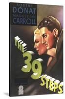 The 39 Steps, from Left: Madeleine Carroll, Robert Donat, 1935-null-Stretched Canvas