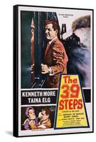 The 39 Steps, Kenneth More (Top), Bottom from Left: Taina Elg, Kenneth More, 1959-null-Framed Stretched Canvas