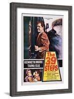 The 39 Steps, Kenneth More (Top), Bottom from Left: Taina Elg, Kenneth More, 1959-null-Framed Art Print