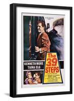 The 39 Steps, Kenneth More (Top), Bottom from Left: Taina Elg, Kenneth More, 1959-null-Framed Art Print